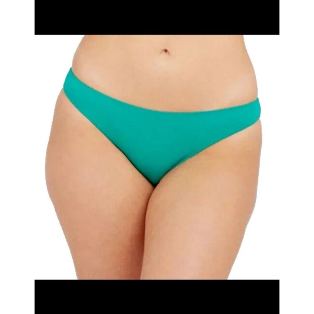 NWT SPANX Bikini Bottom Size Medium Mystic Green Swim Shaping Womens Resortwear